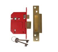 UNION Viti Robuste 2200S BS 5 Leva Della Serratura A Raso Ottone 81mm Scatola