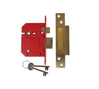 UNION Viti Robuste 2200S BS 5 Leva Della Serratura A Raso Ottone 81mm Visi