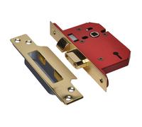 UNION Viti Robuste 2203S 3 Leva Della Serratura A Ottone Lucidato 81mm 3in Visi