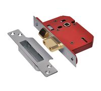 UNION StrongBOLT 2205S Serratura a Mortasa a 5 Leve, Acciaio Inox, 81mm