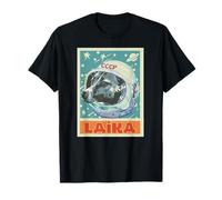 Unione Sovietica URSS T Astronauta Laika Propaganda Cane Maglietta