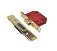 UNIONE StrongBOLT 2103S Serratura Morta A 3 Leve Ottone Lucido 68mm 2.5in Visi