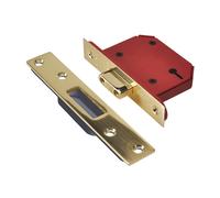 UNIONE StrongBOLT 2103S Serratura Morta A 3 Leve Ottone Lucido 81mm 3in Visi UN