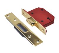 UNIONE StrongBOLT 2103S Serratura Morta A 3 Leve Ottone Lucido 81mm 3in Visi UN