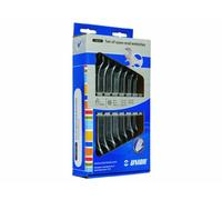 Unior 602844 - Juego de 8 llaves fijas de dos bocas en expositor de cartón 6 a 22 mm serie 110/1CS