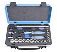 Unior 612509 - Juego de 24 llaves de Vaso de 3/8" en caja metálica de 6 a 22 mm Serie 239A