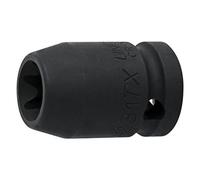 UNIOR 612881 - Llave de vaso de impacto 1/2" con perfil interno TX E 12 serie 231/4TX