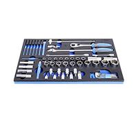 UNIOR 623991 - Juego de 57 piezas llaves de vaso en bandeja SOS serie 964/50SOS