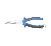 UNIOR 626192 - Alicate con puntas semirredondas boca curva con corte y grip para trabajo seguro en alturas 200 mm serie 512/1BI-H