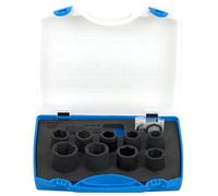 Unior 9612506-Set di Chiavi a Bussola ad Impatto Lunga, 1/2 ", Dimensioni: 15-30 mm