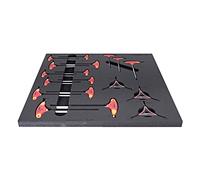Unior Set Di Strumenti Nel Vassoio 1 Per 2600b: Rosso