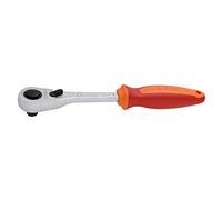 Chiave a Cricchetto Reversibile 1/4' in Acciaio Cromo Vanadio, 40 Denti, Ergonom