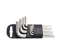 Set di 9 Chiavi Esagonali Corte 1.5-10mm con Clip in Plastica per Facile Stoccag