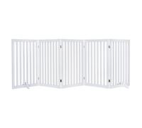 unipaws Cancello per animali domestici autoportante da 91,3 cm, cancelli alti in legno per scale d'ingresso, recinzione pieghevole per animali domestici per la casa, barriera per cani espandibile, uso