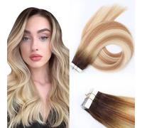Unipearl Extension in capelli veri lisci, 50 cm, 20 pezzi, 50 g, colore misto, per donne