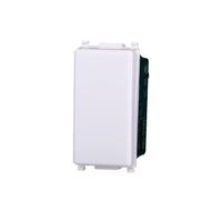 UNIPOLAR BUTTON MODULE 1P 10A 250V WHITE COMPATIBLE WITH VIMAR PLANA - ETTROIT