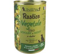 Unipro Rustico Dog Adult 400 gr - Vegetale con verdure e patate - Confezione da 6 pezzi - Cibo Umido per Cani - 1° ORDINE? scegli lo sconto BZR5 / BZR20 + 200 punti fedeltà