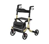 Uniprodo Deambulatore rollator harmony - champagne - 136 kg UNI_ROLL_04 F