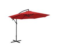 Uniprodo Ombrellone decentrato - Rosso - Rotondo - Ø 300 cm - Inclinabile UNI_UMBRELLA_R300RE_N