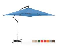 Uniprodo Seconda Mano Ombrellone da esterno -blu - rettangolare - 250 x 250 cm - inclinabile UNI_UMBRELLA_SQ250BL