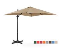 Uniprodo Seconda Mano Ombrellone decentrato - talpa - rotondo - Ø 250 cm - girevole UNI_UMBRELLA_2SQ250TA