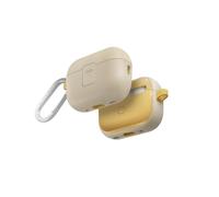 UNIQ Clyde Lock - Custodia compatibile con AirPods Pro di seconda generazione, colore: avorio/giallo canarino