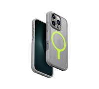 UNIQ Custodia Combat Active per iPhone 16 Pro Max (grigio satinato), ShockSorb robusta protezione per esterni con cinturino da polso gratuito