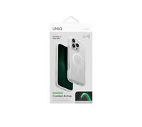 UNIQ Custodia ibrida Combat Active compatibile con iPhone 16 Pro Max, ricarica MAGCLICK (luminosa) (LUME-bianco)