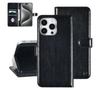Uniq IPHONE 16 Pro Max Cassa Libro Custodia - Pelle PU Wallet Con Mappe Nero