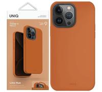 Uniq Lino Hue Custodia Iphone 15 Pro 6.1" Magclick Ricarica Arancio/Arancio Tramonto