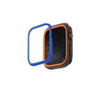 Uniq moduo apple watch cassa con lunetta pc intercambiabile 45/44mm fumo (arancione/blu)