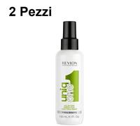 Uniq One Green Tea 150 ml | Revlon Anticrespo Termoprotettore Capelli - 2 Pezzi