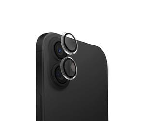 UNIQ OPX - Protezione per obiettivo della fotocamera, compatibile con iPhone 16 e iPhone 16 Plus, trasparente