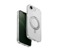 Custodia per iPhone 16e UNIQ con supporto girevole a 360° trasparente