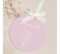 Uniqicon 12 Pezzi 3 1/8 Pollici Acrilico Pastello Colore Lavanda Ornamento Vuoto, 3 mm Extra Spesso Cerchio Acrilico Per Matrimonio Tavolo Impostazione Progetti In Vinile, Disco Rotondo Trasparente