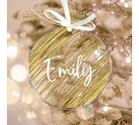 Uniqicon Acrilico Trasparente Ornamento Vuoto, 25 Pezzi 3 1/8 Pollici Di Diametro, 3 mm Extra Spessi Ornamenti Piatti Per Artigianato, Cerchio Acrilico Per Matrimonio Tavolo Impostazione Progetti