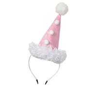 UniqKaliber Fascia da clown da donna, cappello da giullare, accessorio per costume da giullare per Halloween, cosplay e feste