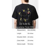 UNIQLO Pokemon Umbreon UT T-shirt Edizione Limitata Nero XL Japan Anime Nintendo