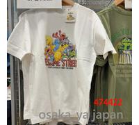 UNIQLO Sesame Street UT/Relaxed Fit Manica Corta 5Color XS-4XL Unisex nuovo G...