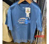 UNIQLO Sesame Street UT/Relaxed Fit Manica Corta 5Color XS-4XL Unisex nuovo G...