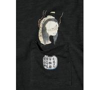 UNIQLO Ukiyo-e Dark Fantasy UT Manica Corta Uomo 09 NERO Giappone NUOVO