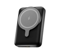 UNIQO Power Mag 10K - Power Bank 10.000mAh, Ricarica Wireless 15W, PowerBank Magnetico MagSafe, Ricarica Rapida, USB-C Power Delivery 20W(PD 3.0), Caricabatterie Portatile da Viaggio, Compatto, Nero