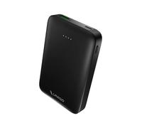 UNIQO Power Slim 10K - Power Delivery 22.5W (PD 3.1 PPS), Power Bank Sottile da 10.000mAh, USB-C, USB-A, PowerBank con Ricarica Rapida, Caricabatterie Portatile da Viaggio, Design Compatto, Nero