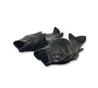 Uniqstore, ciabatte creative Tricky Fish a forma di pesce, da spiaggia, da uomo, Nero , 36/37 EU