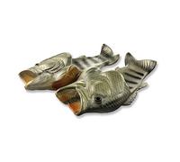 UniqStore - Sandali creativi, ciabattine a forma di pesce per la spiaggia, beige., 36/37 EU