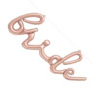 Unique- Kit Striscione con Palloncini con Lettere-Bride-Colore Oro Rosa-1 Pezzo (Confezione da 1), Rose Gold, 11086