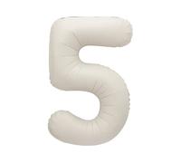 Unique 19655 - Palloncino Gigante Numero 5-86 cm - Colore Nudo Opaco - 1 Pezzo (Confezione da 1)