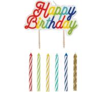 Unique 19979 Party 19979 - Candele di compleanno a spirale, confezione da 12,7,5 cm