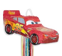 Unique-65981 Lightning Disney Cars Saetta McQueen Pinata-Tirare la Corda, Colore, 65981