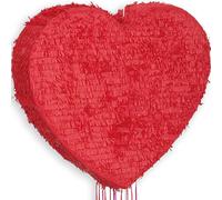 Unique 65998 Cuore Rosso Pinata-Tirare la Corda, Paper, Red